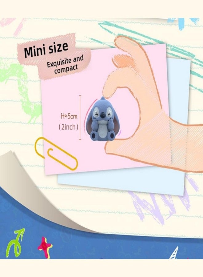 MINISO Disney Stitch Blind Bag, 1 Pack (3 Mini Flocked Figures Inside), 2'' Kawaii Blind Box Collectible Toys, Cute Friendship Gift for Girls Boys Girlfriend - Image 3